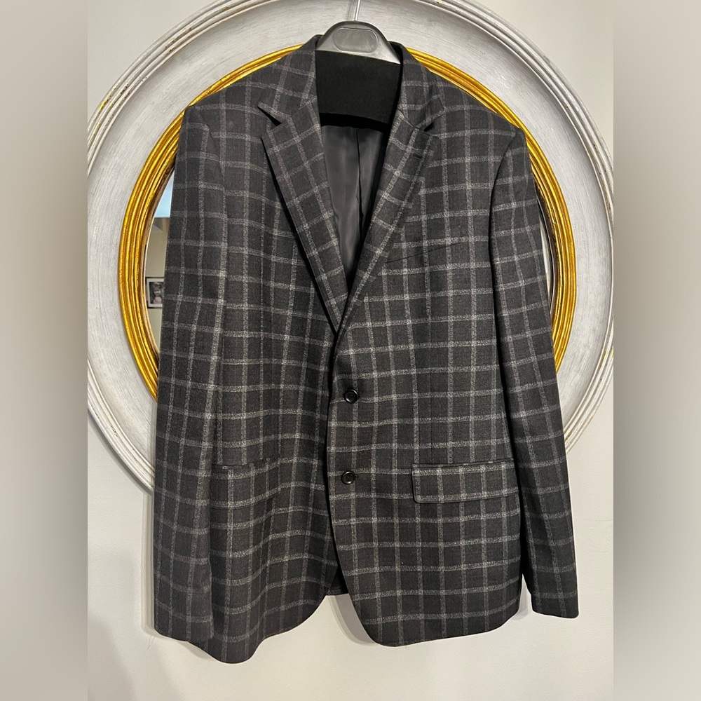 Bonobos Sports Coat, Charcoal, Size 44R Slim Fit